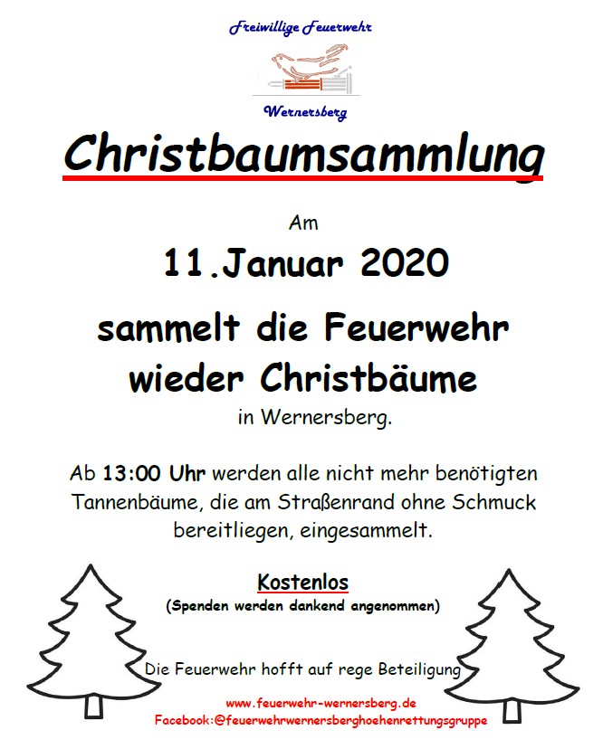 2020 christbaumsammlung